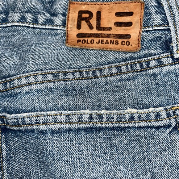 Ralph Lauren Mens Jeans 34x30 Blue Hayden Straight Medium Wash Jeans - GUC - Picture 8 of 12